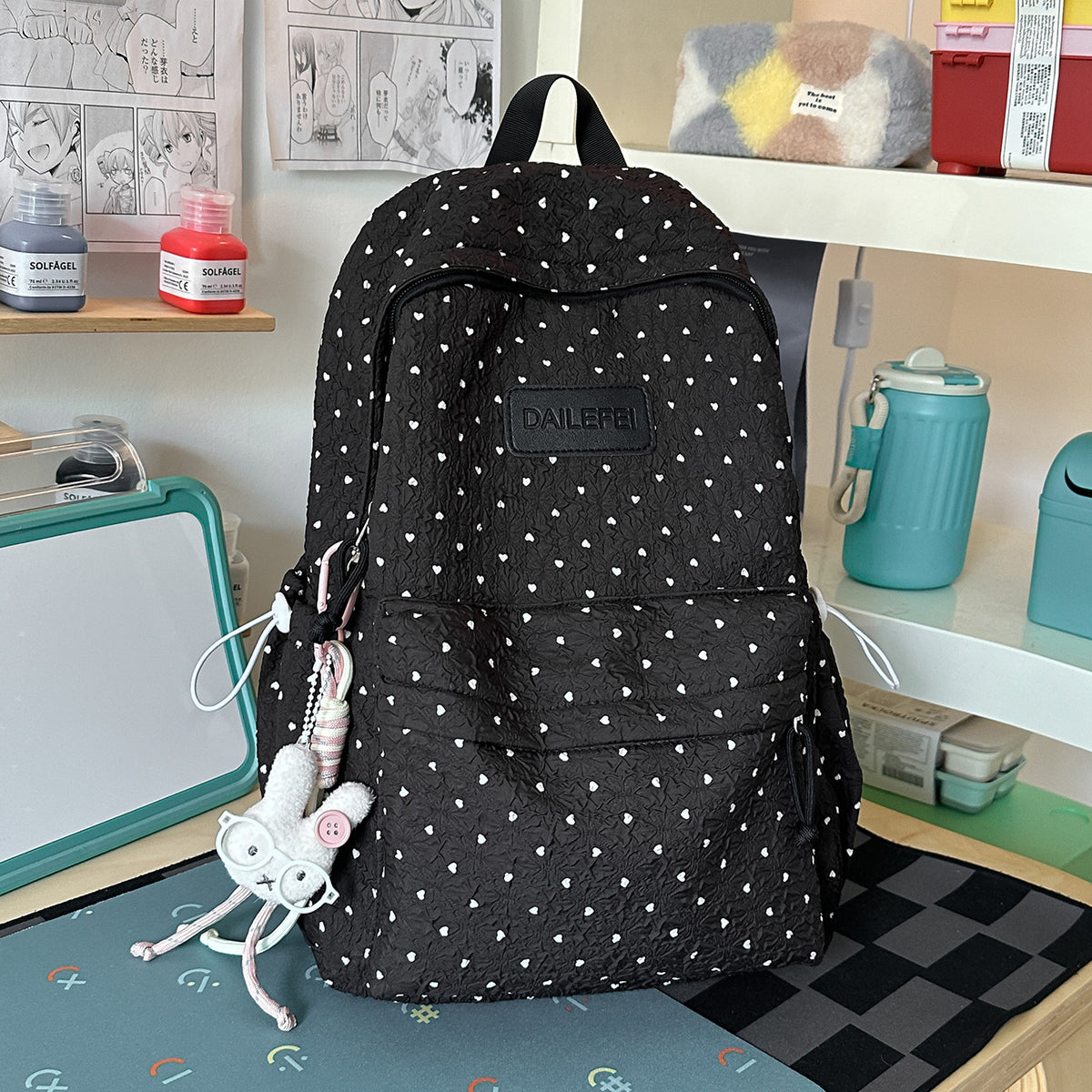 Stylische strukturiertes gemustertes Rucksack Brehn