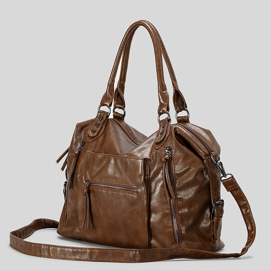 Luxuriöse Leder Hobo Tasche