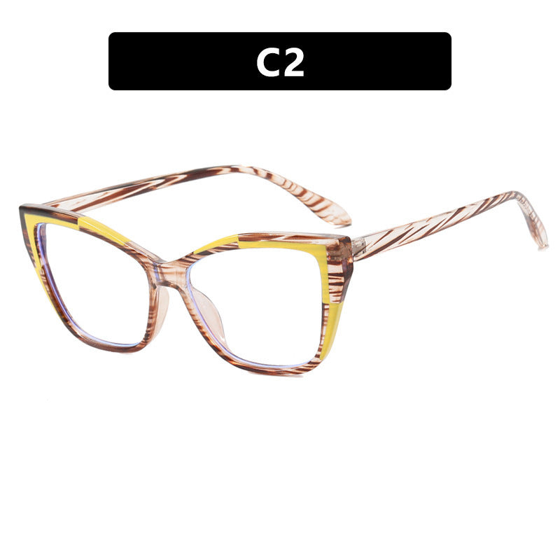 Damen Modische Cat-Eye Brille mit transparentem Rahmen Brehn