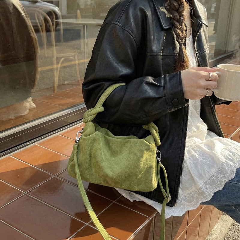 WoSoft Wildleder Hobo Tasche Brehn