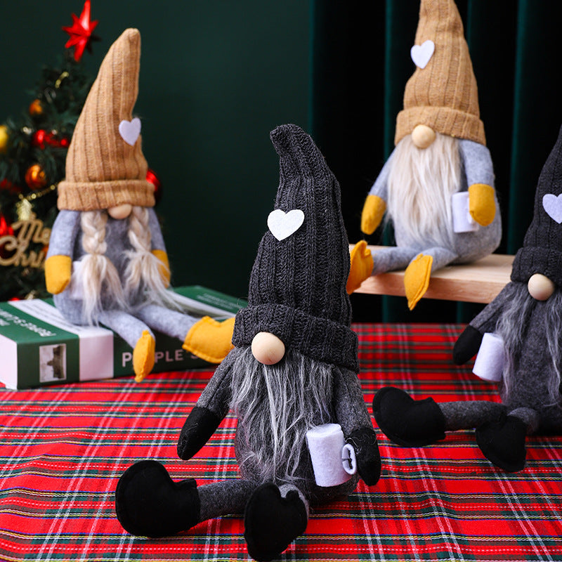 Dekorative Weihnachtsgnom Figur Brehn