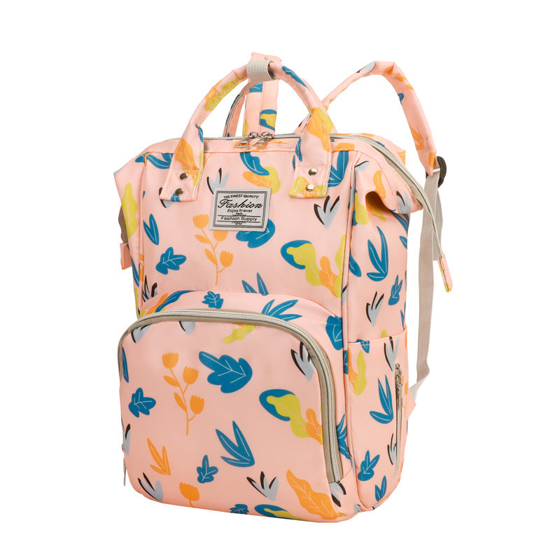 Blumenmuster Multi-Funktions-Wickelrucksack Brehn