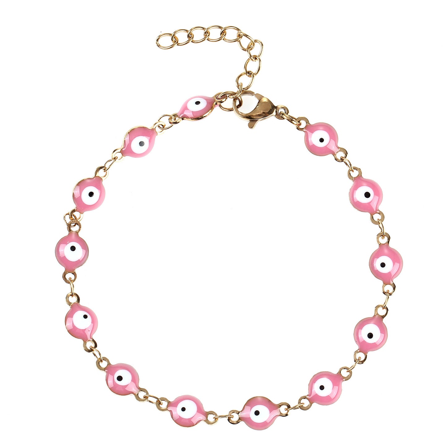 Buntes böse Augen Charm Armband Brehn
