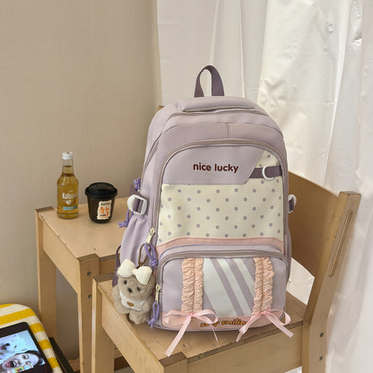 Stylischer multifunktionaler Rucksack mit niedlichen Charms Brehn