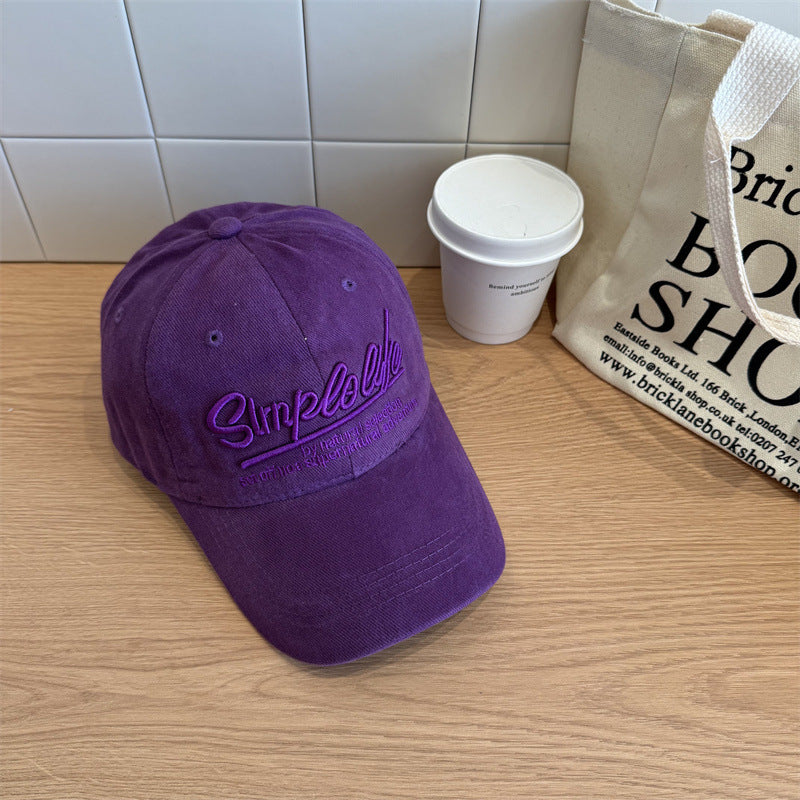 Damen Casual Weiches Stoff Verstellbare Baseballmütze Brehn
