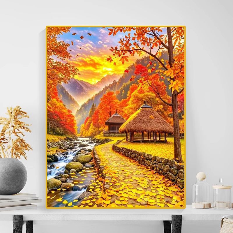 Herbstlandschaft Leinwanddruck Brehn
