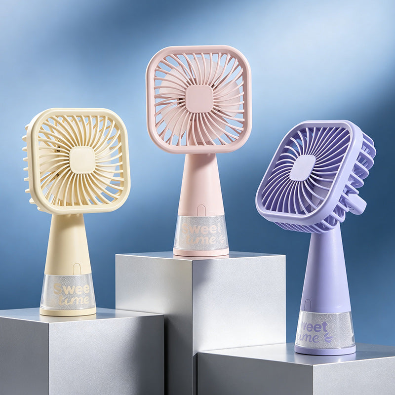 Damen Tragbarer Handventilator mit USB-Ladefunktion und flexiblem Neigungsmechanismus Brehn