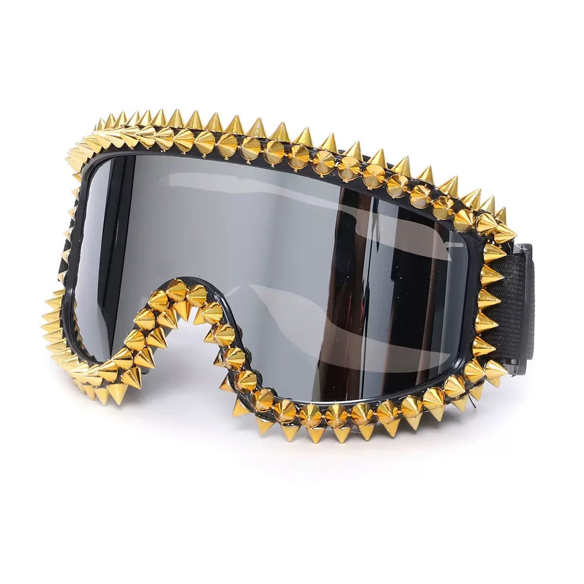 Damen modische Skibrille mit trendigem Nieten-Design Brehn