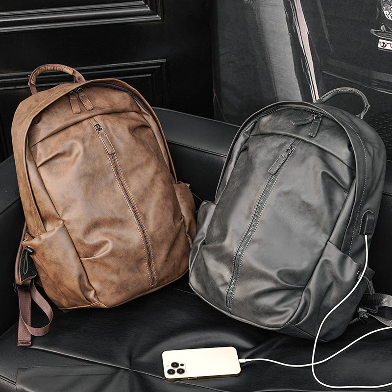 Eleganter Rucksack Aus Robustem Kunstleder mit Multifunktionalen Fächern Brehn