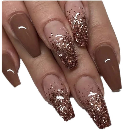 Glitter Ombre Press-On Nagelset