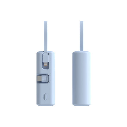 Kompakte Powerbank mit Integriertem Ladekabel und Led-Indikator Brehn