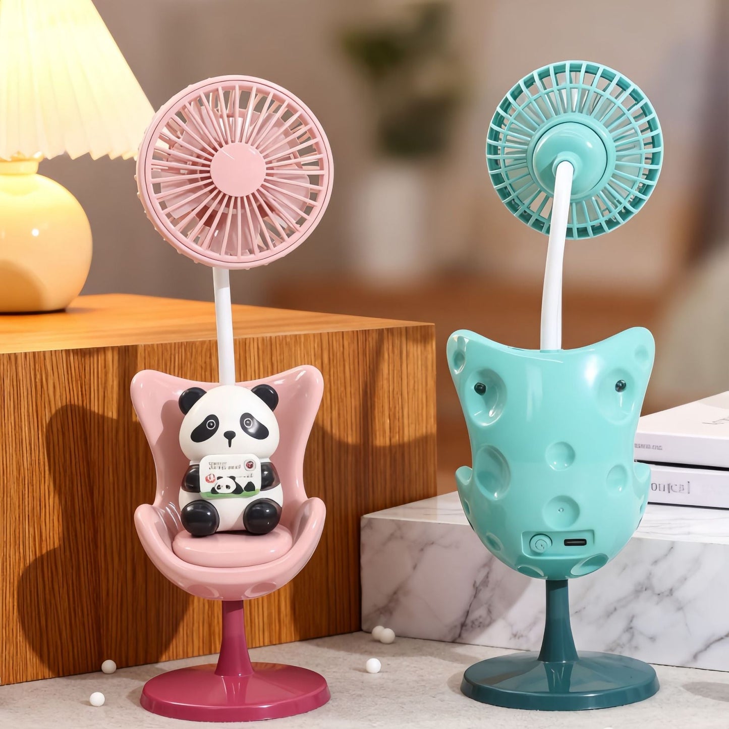 Frauen Tragbarer Mini Ventilator mit lustigem Bären Design Brehn