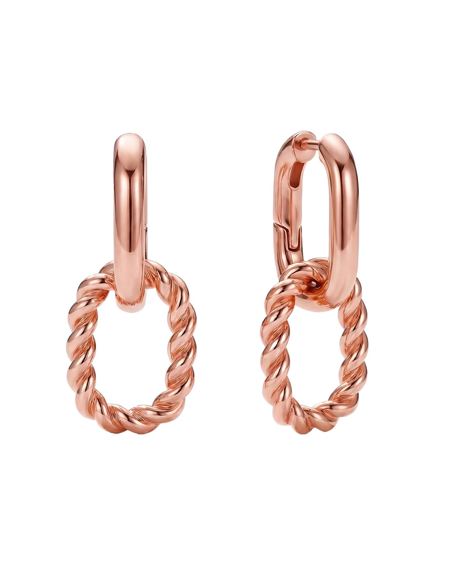 Elegante Spiral Drop Ohrringe Brehn
