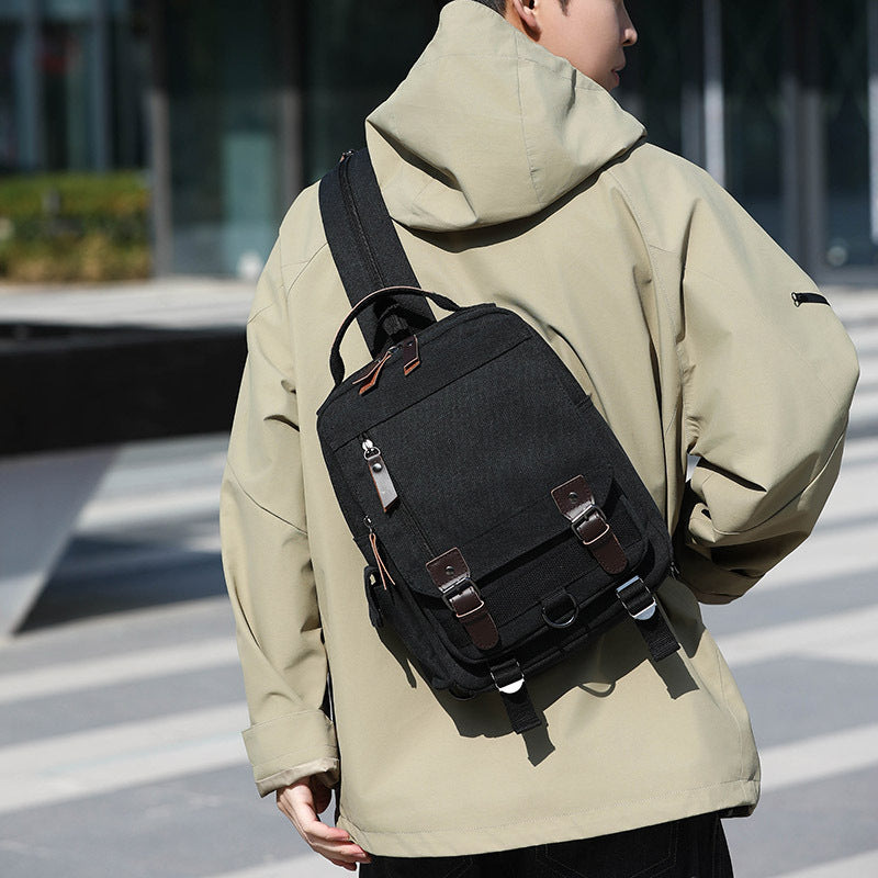 Vielseitige Canvas Messenger Bag Brehn