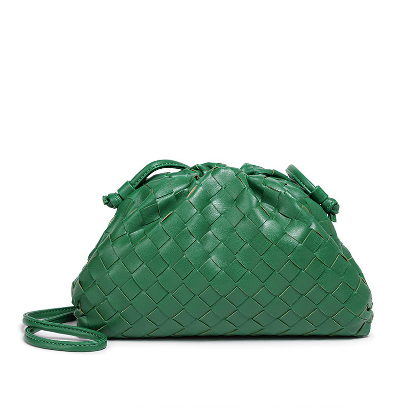 Elegante Gewebte Leder Eimer Tasche Brehn
