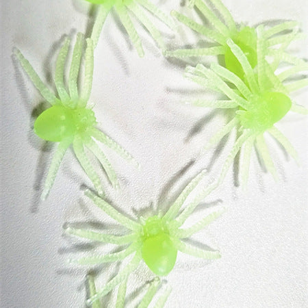 Realistische Glow-in-the-Dark Spinnen Dekoration Brehn