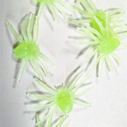 Realistische Glow-in-the-Dark Spinnen Dekoration Brehn