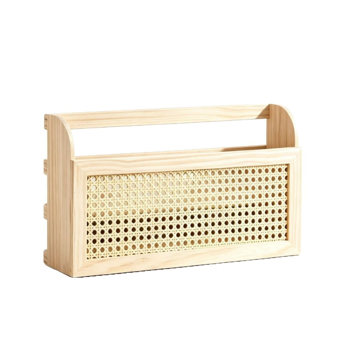 Schicke Aufbewahrungskiste Aus Holz und Rattan Brehn