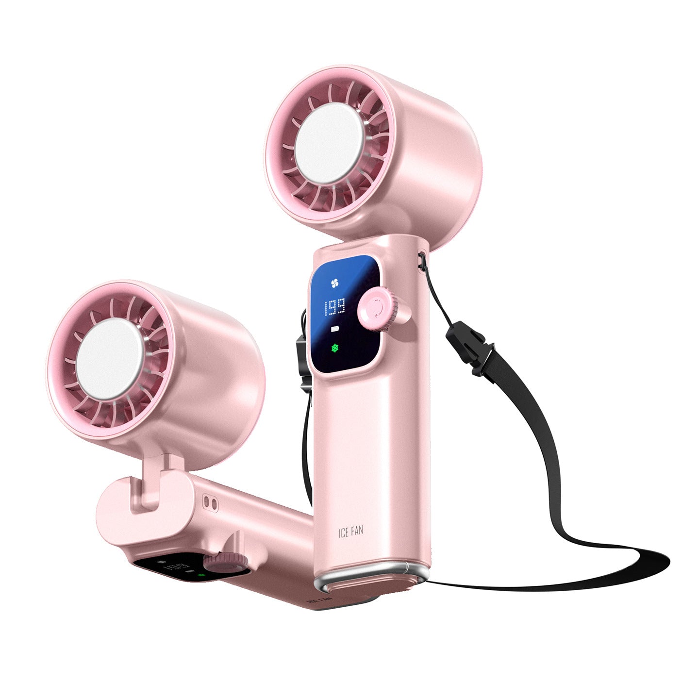 Dual-Head Wiederaufladbarer Persönlicher Kühlventilator Brehn