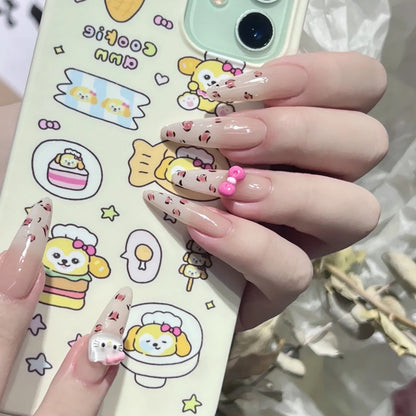Stylische Press-On-Nageltips mit Leopardendesign Brehn