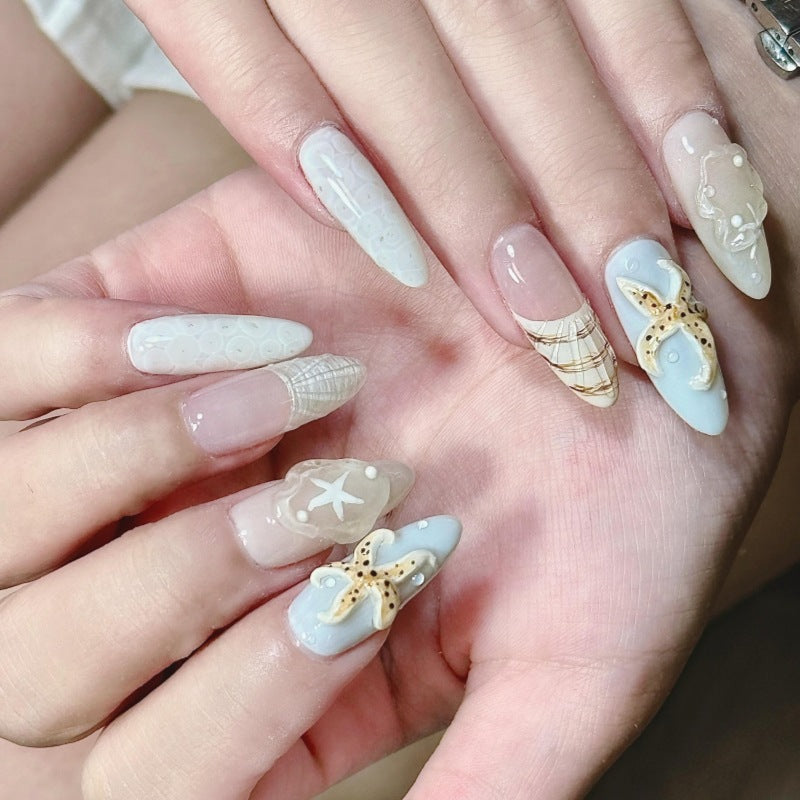 Tierisch inspiriertes Press-On-Nagelkunst-Set Brehn