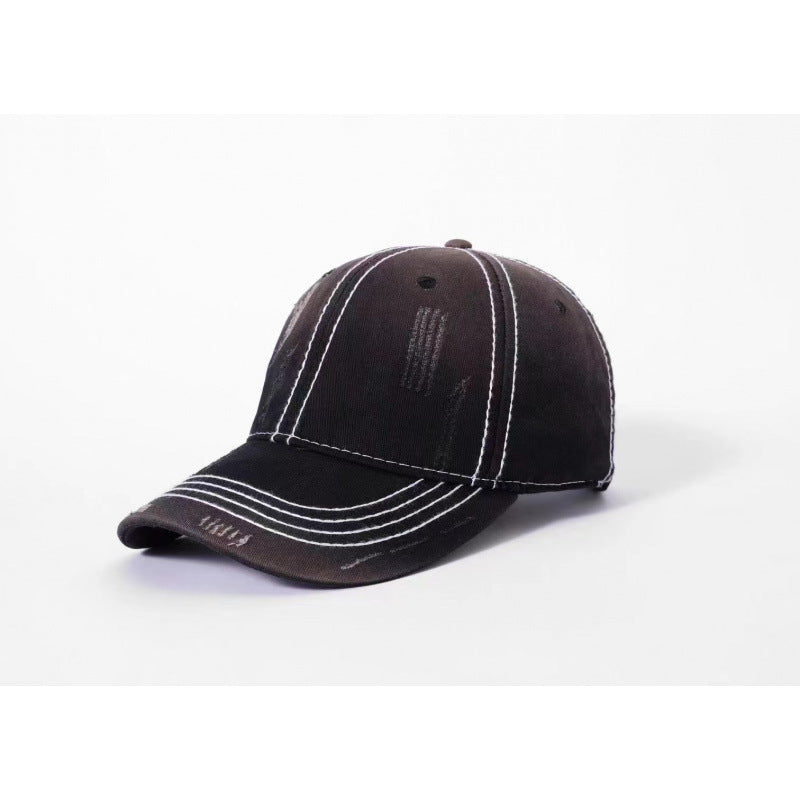 Herren klassische distressed Baumwoll-Baseballmütze Brehn