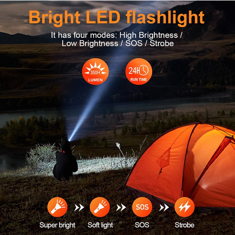 Solarbetriebene Powerbank mit LED-Taschenlampe und Robustem Gehäuse Brehn