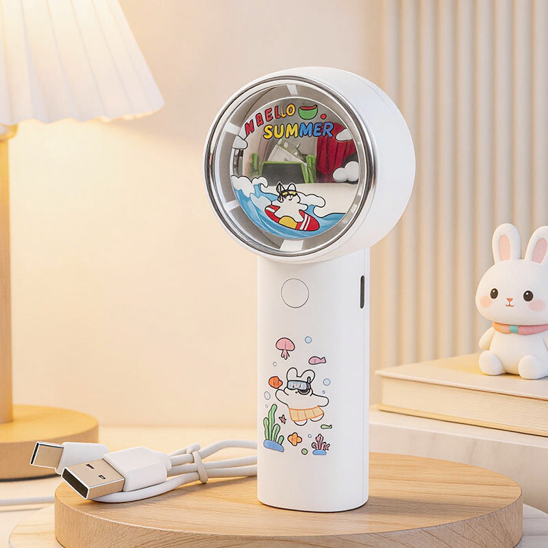 Frauen Tragbarer Handventilator mit Verspielt Design Brehn