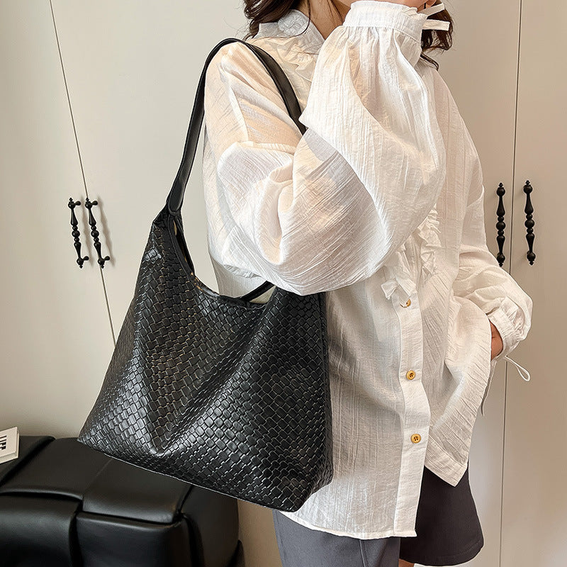 Elegante strukturiert Leder Hobo Handtasche Brehn