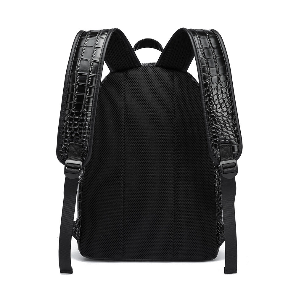 Eleganter Rucksack Im Krokodil-Look Brehn