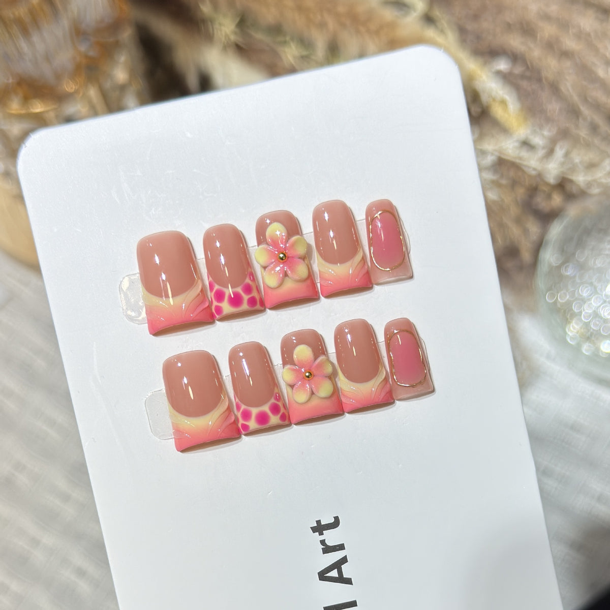 Blumen Design Press-On Nagelset Brehn