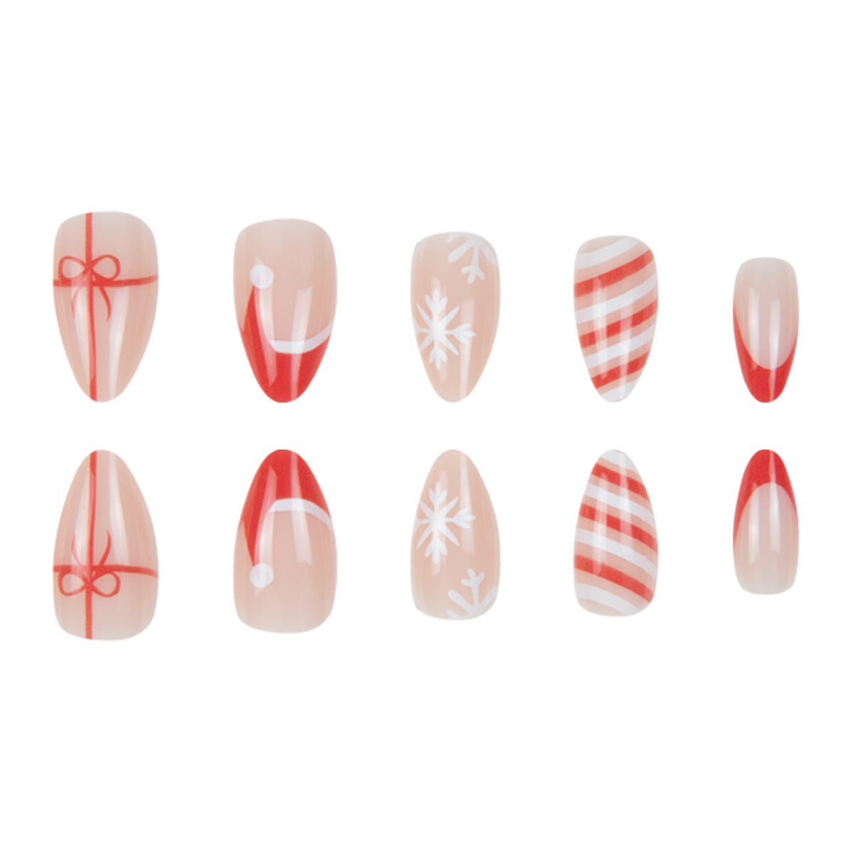 Festliches Themen Stiletto Nagelkunst Set Brehn