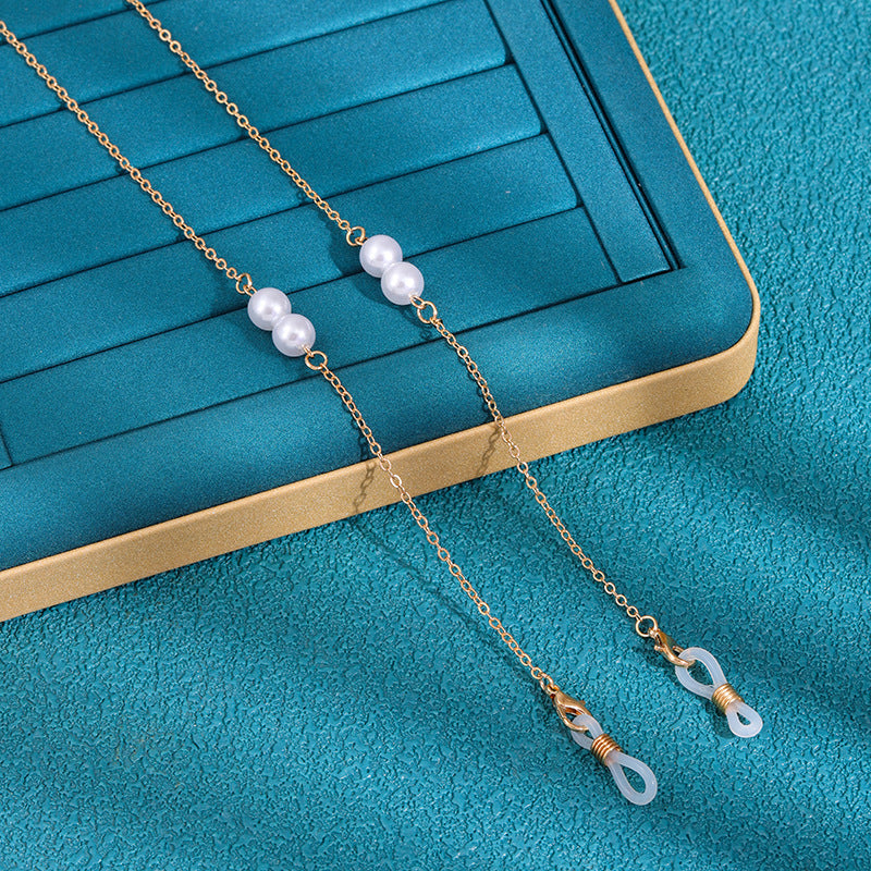 Elegante Brillekette mit Perlenakzenten Brehn