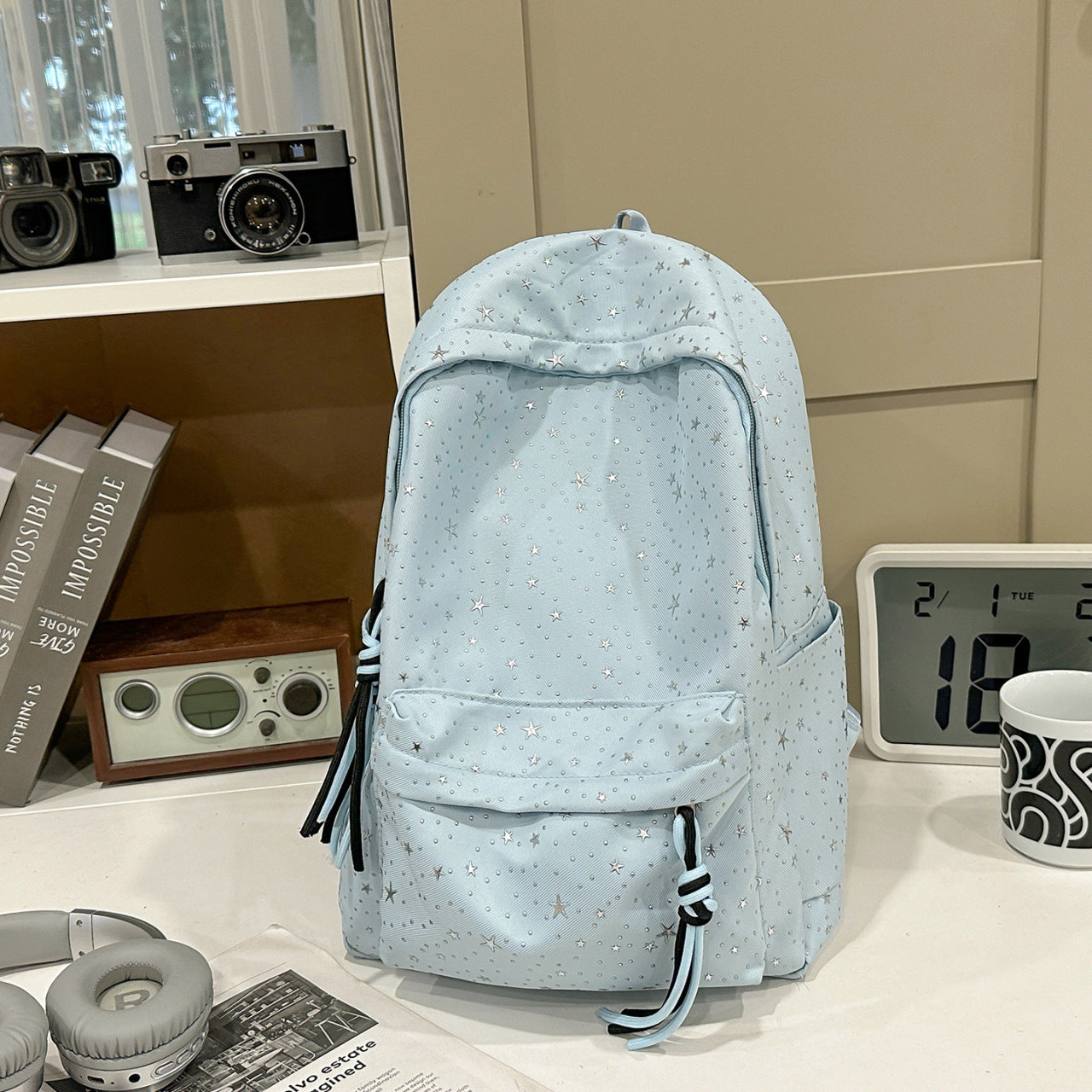 Stylischer Star-Motiv Rucksack Brehn