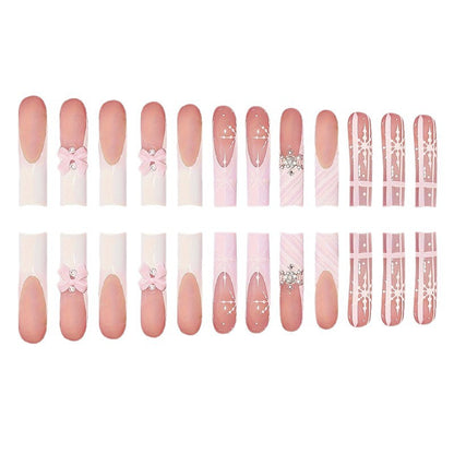 Glamouröses Holiday Press-On Nail Set Brehn