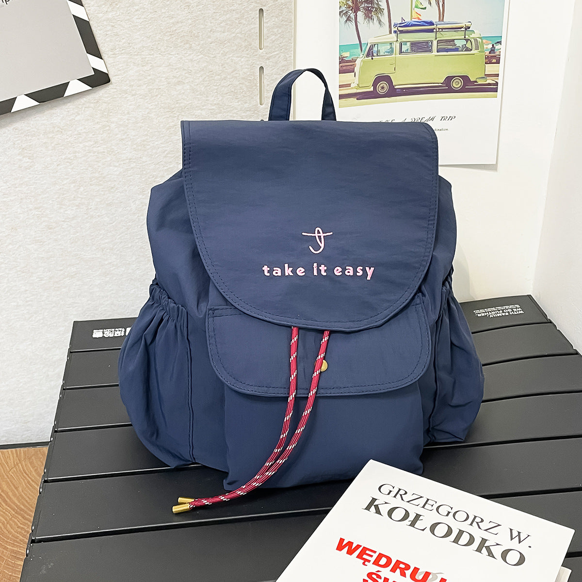 Casual Drawstring-Verschluss Rucksack Brehn
