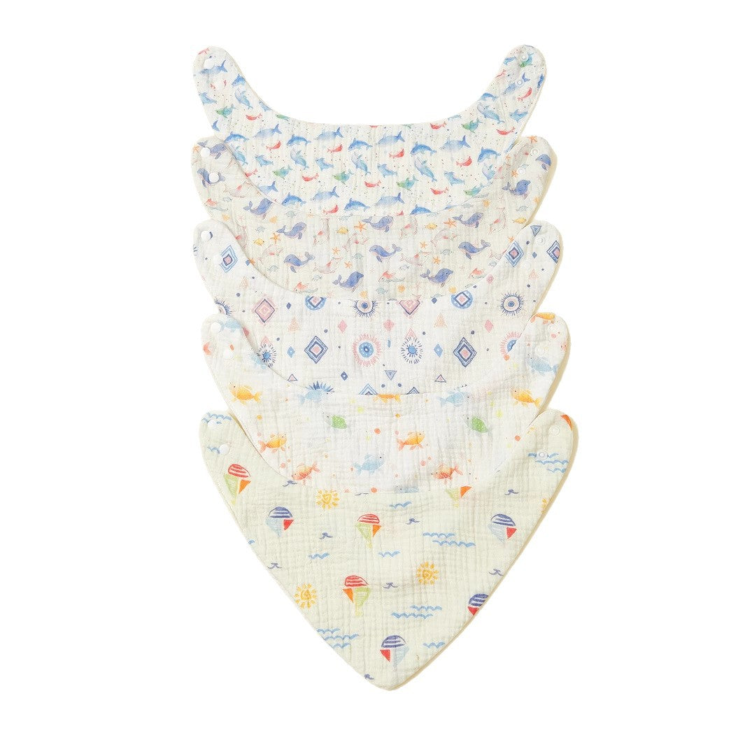 Weiche Musselin Baby Bandana Lätzchen Set Brehn