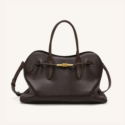 Akzentuierte Leder-Handtasche