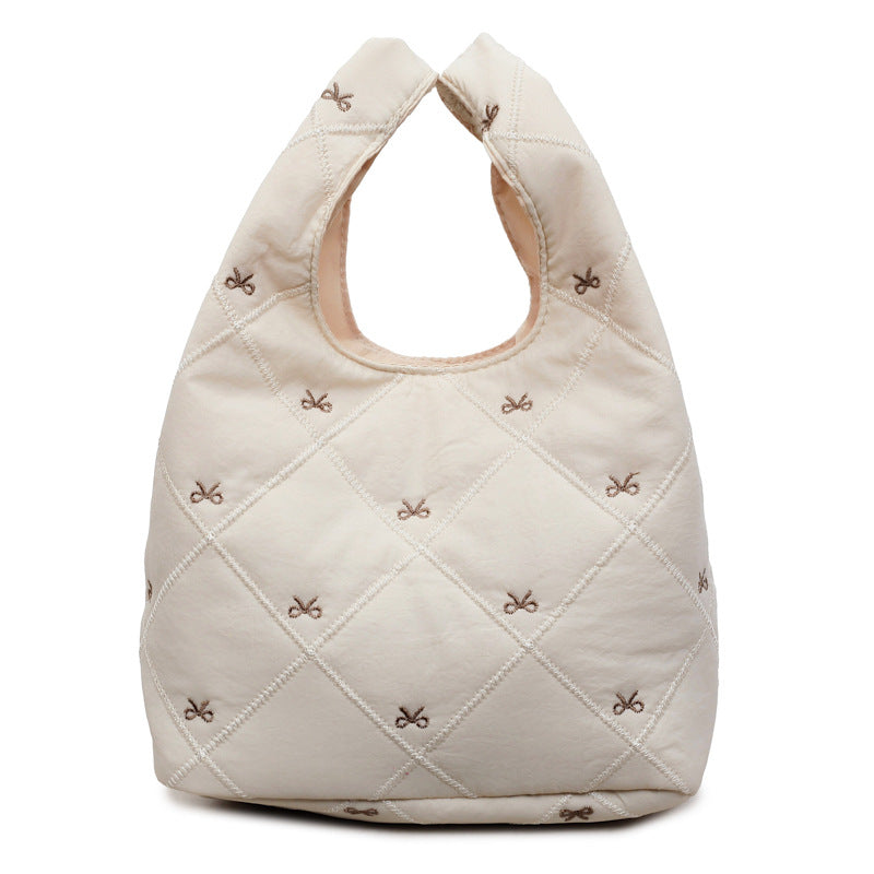 WoPlush Faux Fur Hobo Tasche Brehn