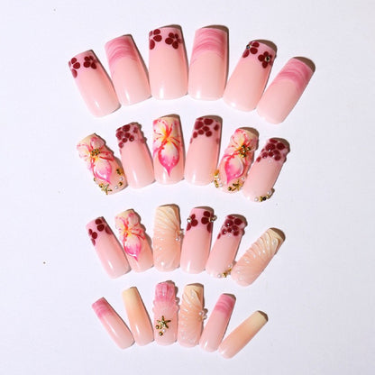 Dekoratives Press-On Nagelkunstset Brehn