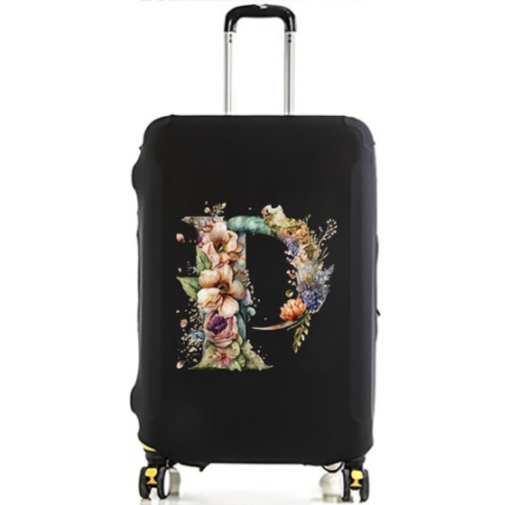 Damen Hartschalenreisekoffer mit floralem Initial-Design Brehn