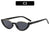 Chic Katzenaugensonnenbrille mit goldenen Akzenten