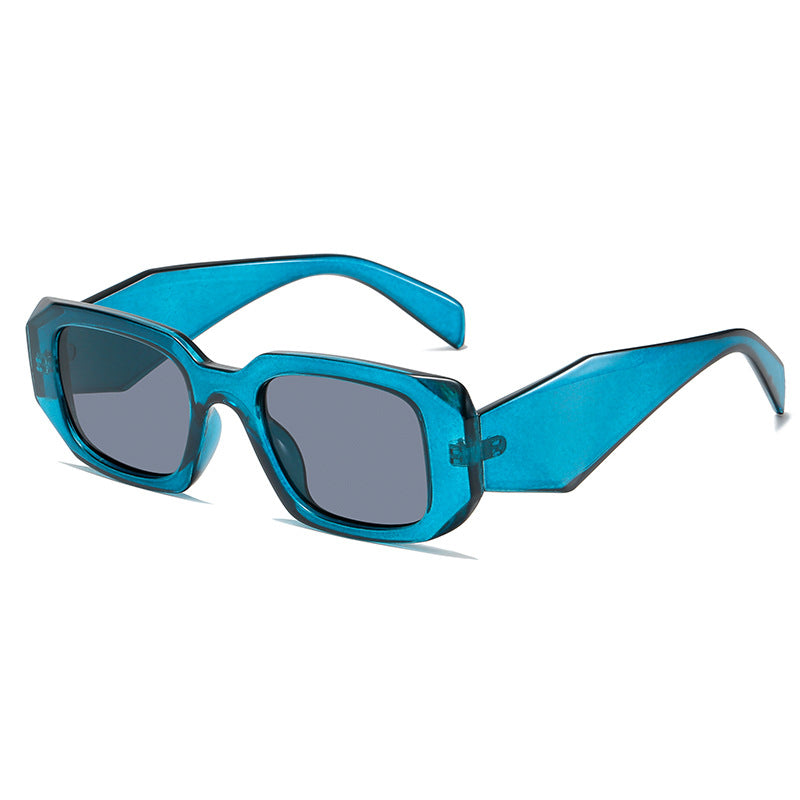 Damen quadratische Designer-Sonnenbrille mit modernem akzentuiertem Rahmen Brehn