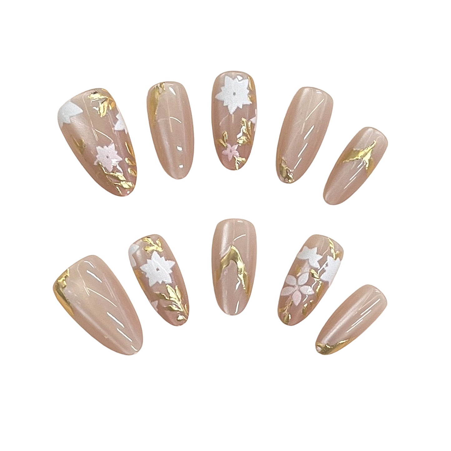Blumenschmuck Press-On Nageldesign Brehn