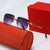 Damen modische rechteckige Halbrahmen-Sonnenbrille mit innovativem Design Brehn