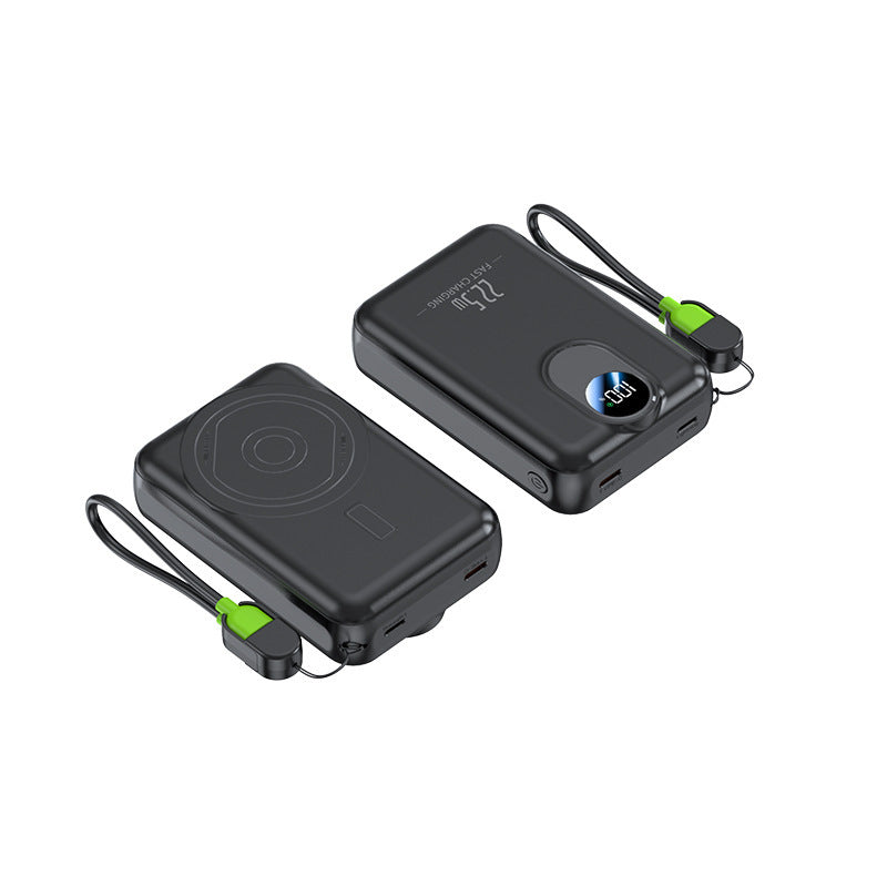 Tragbare Powerbank mit Integrierter Wireless-Ladefunktion und Digitaler Anzeige Brehn