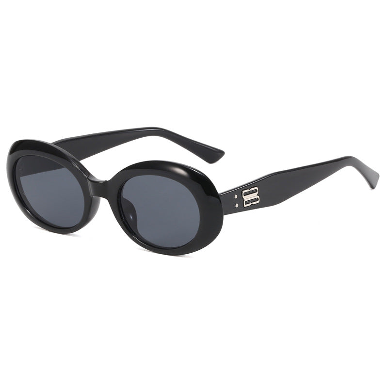 Damen Retro-inspirierte Sonnenbrille mit breitem Rahmen Brehn