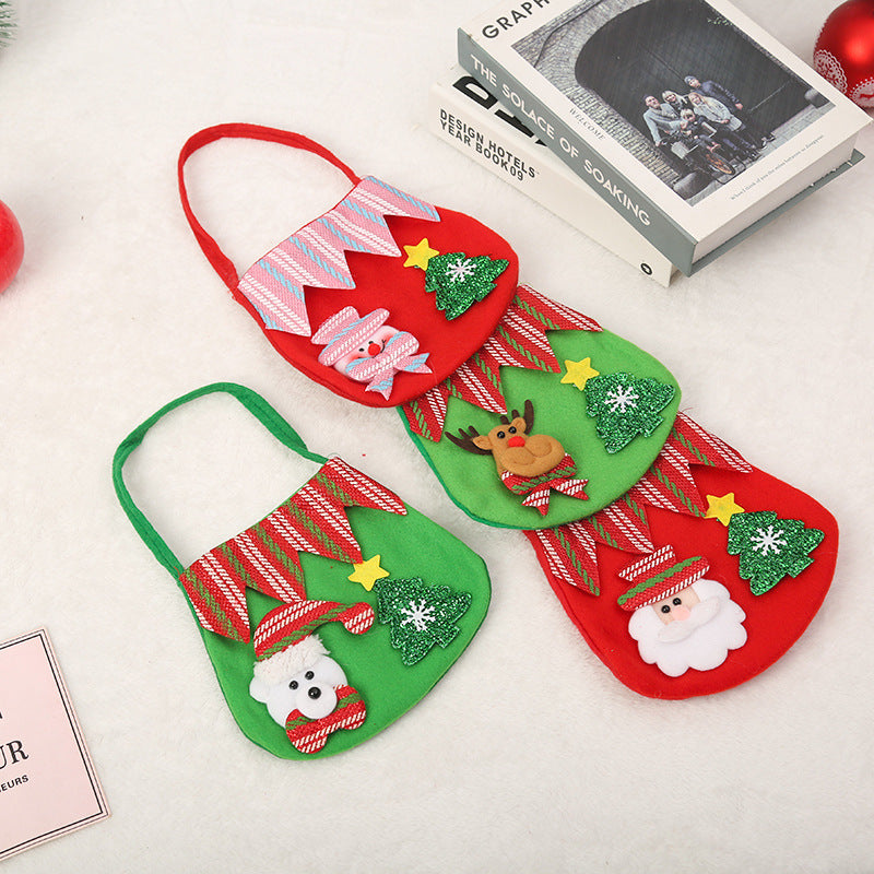 Niedliche Weihnachtsgeschenktasche aus Filz Brehn