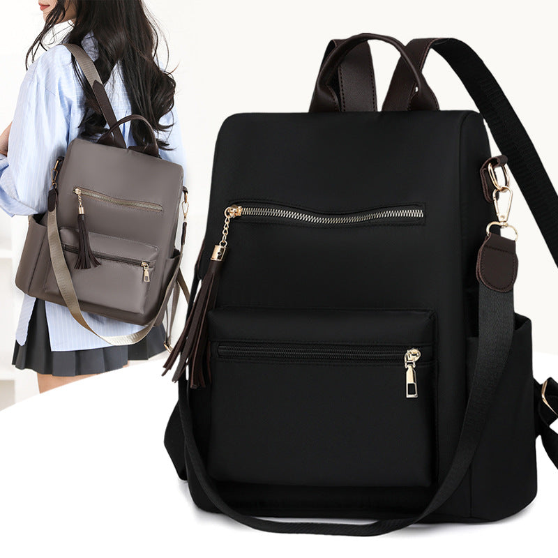 Eleganter Multi-Taschen-Rucksack mit abnehmbarem Gurt Brehn