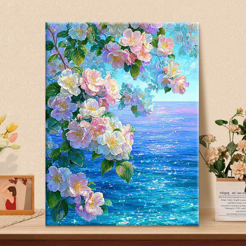 Florale Kunstleinwand Brehn